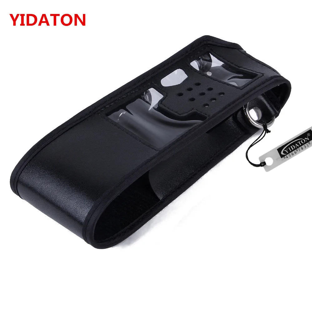 YIDATON Extended Leather Soft Case Holster for Baofeng UV-5R 3800mAh Two Way Radio FM TYT TH-UVF9 TH-F8 TH-UVF9D Walkie Talkie
