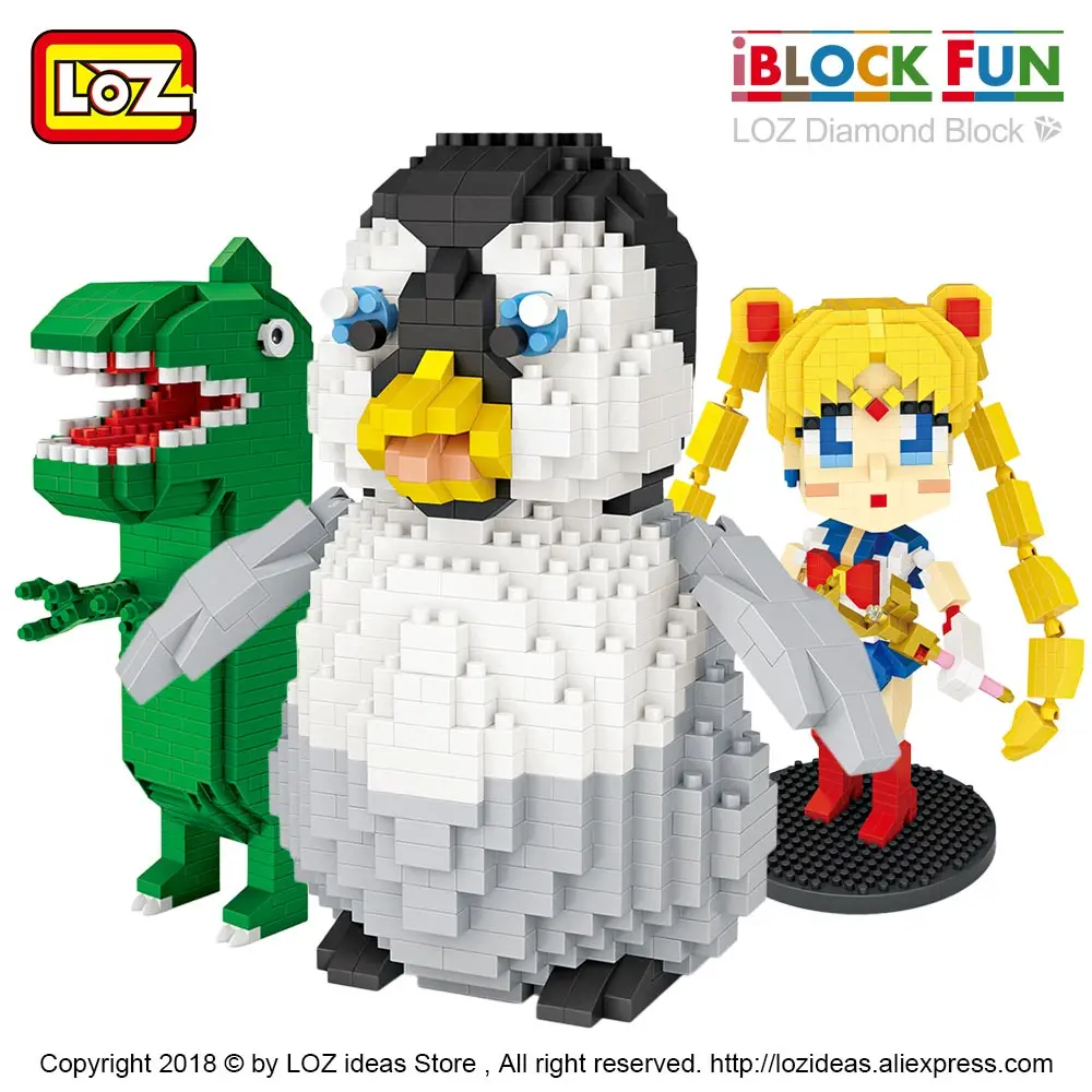LOZ Diamond Blocks Assembly аниме Action Figure Kawaii мини микро строительные блоки Кирпичи Diy