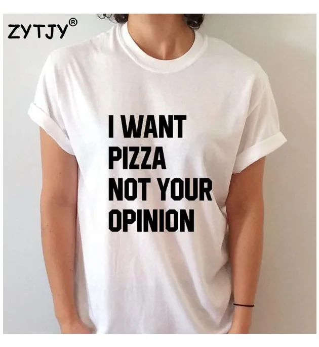 Женская футболка из хлопка с принтом Я хочу пиццу|t shirt|women tshirtwomen tshirts cotton |