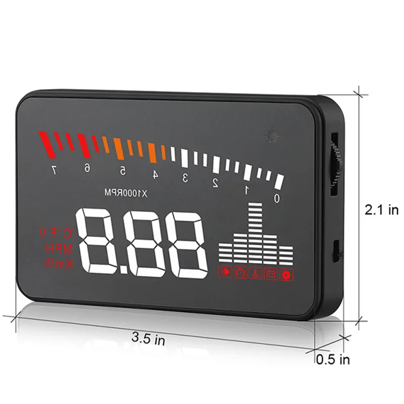 GEYIREN 2019X5 OBD2 Head Up Дисплей Скорость ometer лобовое стекло проектор об/мин