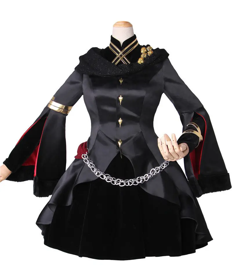 Cafiona новейший FGO Fate Grand Order Lancer Ereshkigal косплей костюм элегантный черный женский