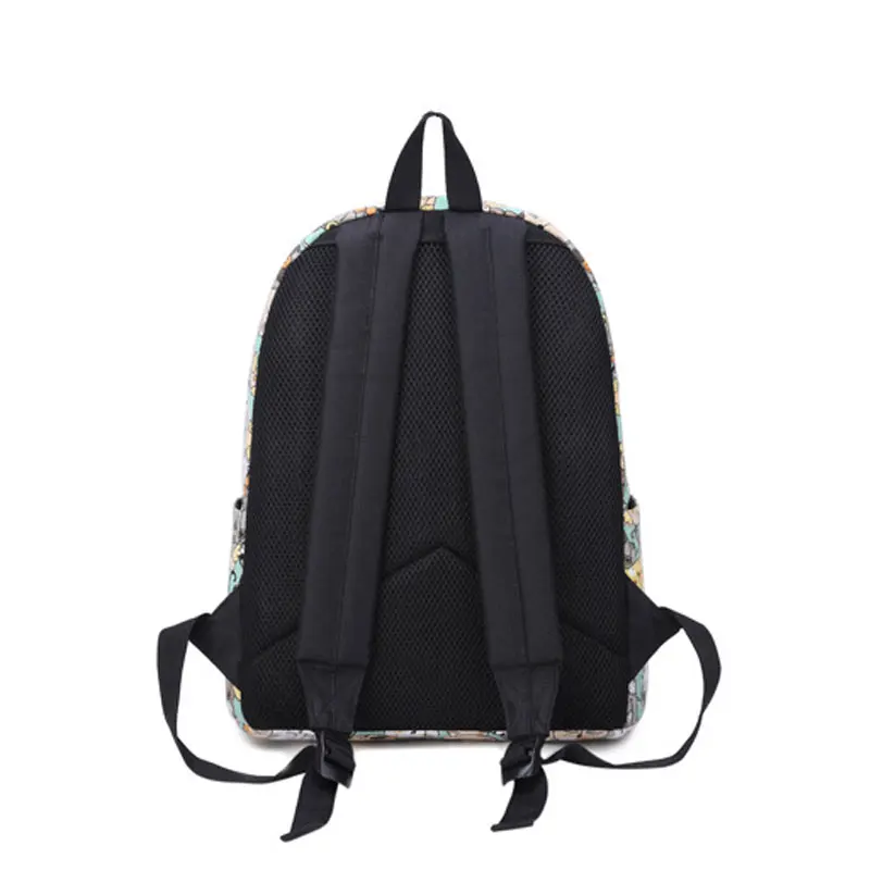 Женский водонепроницаемый рюкзак с принтом кошки тканевый школьный для девушек