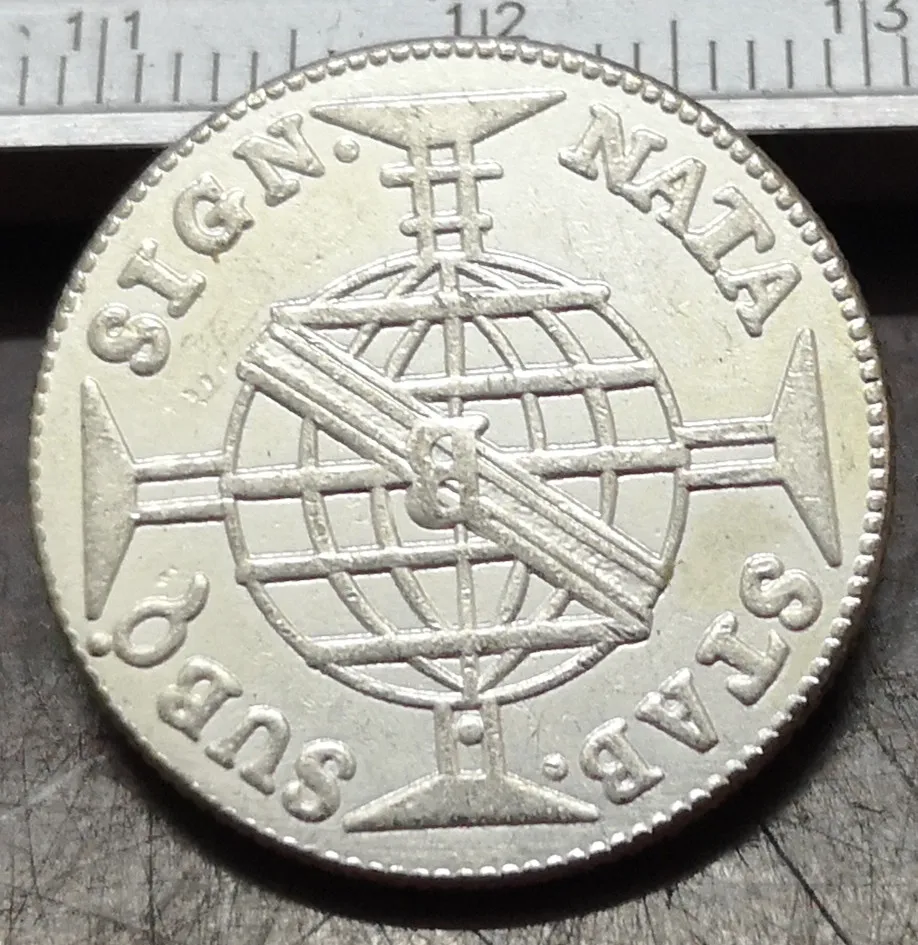1812 Бразилия 160 Reis-Joao Prince Regent Посеребренная копия монет UNC | Дом и сад