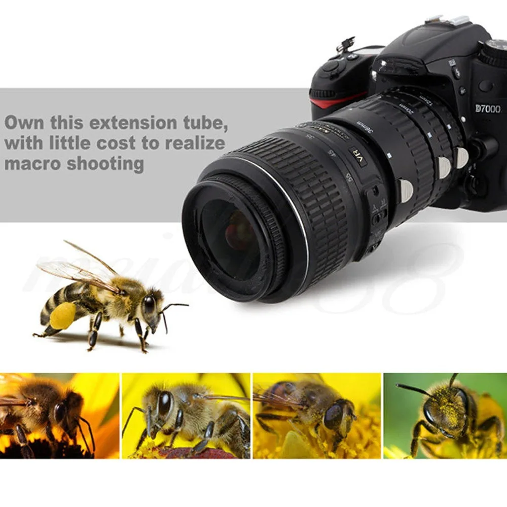 Удлинительное Кольцо SHOOT с автофокусом для камеры Nikon D7200 D5600 D5500 D5300 D3400 D3200 D3100 D7100 D90