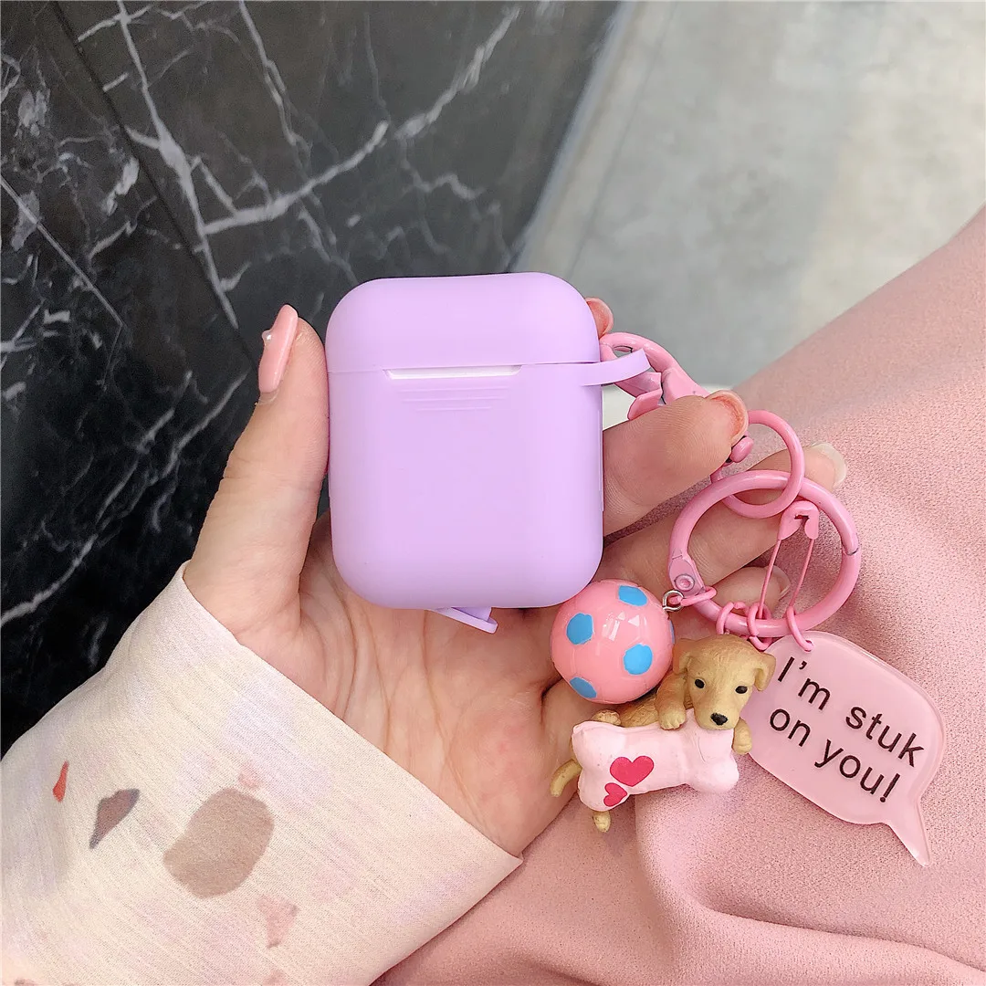 Мультяшный стежок беспроводной Bluetooth чехол для наушников для Apple AirPods силиконовый чехол для наушников s защитный чехол для AirPods