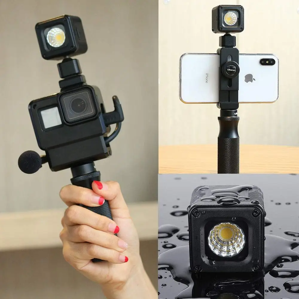 10 м подводный светодиодный видео свет водонепроницаемый Диммируемый фото для GOPRO