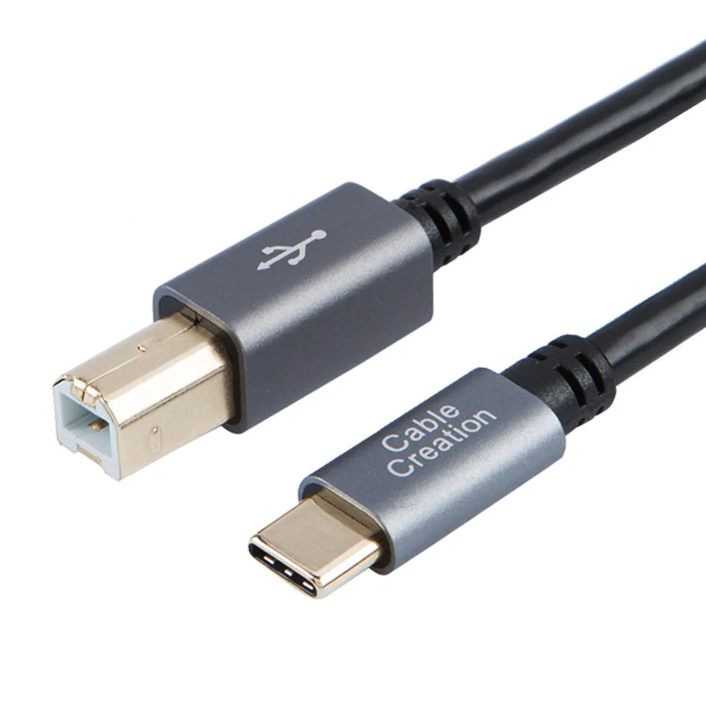 Кабель CableCreation 6.6 футов/10 футов/15 футов USB Type C к 2 0 B Male для принтера и сканера
