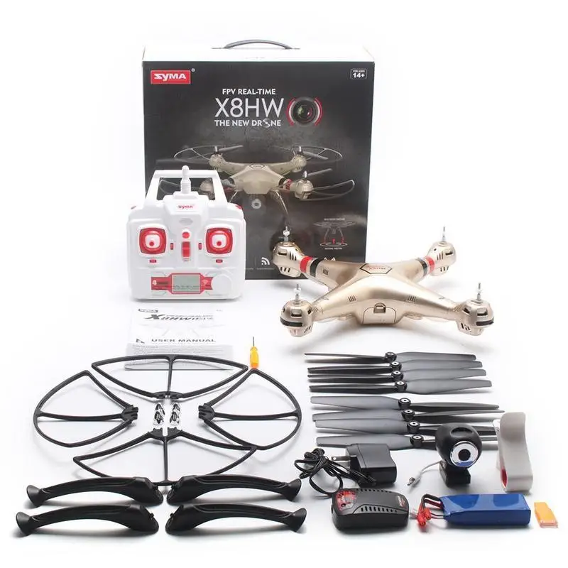 Syma X8HW 2 4G 4CH 6 осевой гироскоп RC Квадрокоптер Дрон HD камера RTF высота удержания VS X8HG