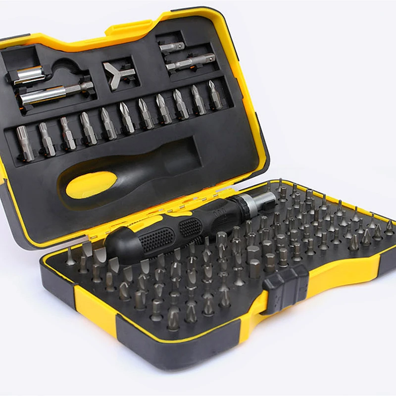 Набор отверток с трещоткой 101 шт. бытовой многофункциональный инструмент