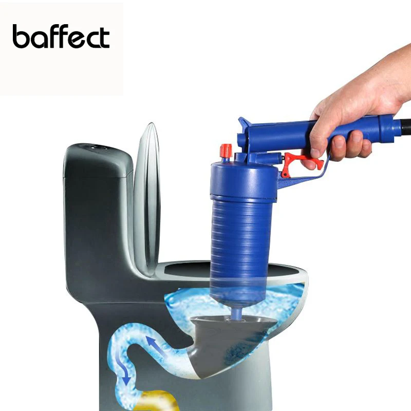 Обновление дома высокого давления воздуха слив бластер насос плунжера раковина трубы засорения для удаления туалетов Ванная комната Кухня очиститель комплект