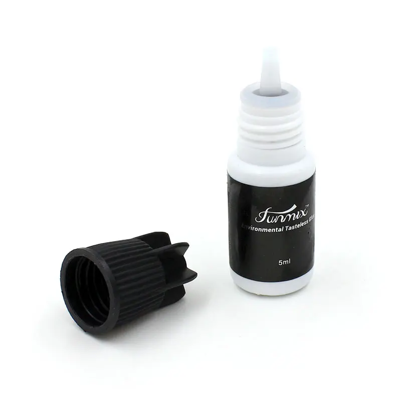 Профессиональный индивидуальный клей для ресниц 5 мл черных накладных без запаха