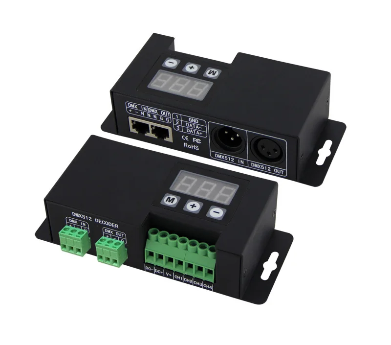 

BC-853;3CH DMX-PWM decoder;DC12-24V input;6A*3CH output