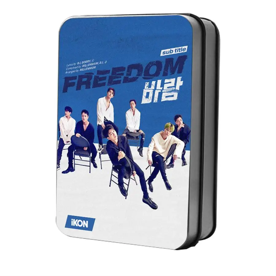 Kpop Ikon новые дети: продолжить Альбом Polaroid Lomo фото плата, вентиляторы коллективные фотокарты 40 шт./компл. плакат