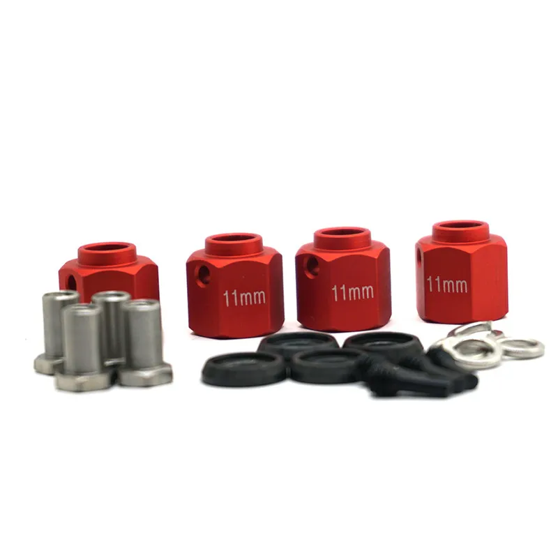 

Hexagon Adapter 11MM Thick Metal Wheels Hubs Mount with Stainless Steel Screw Needle for TRAXXAS TRX-4