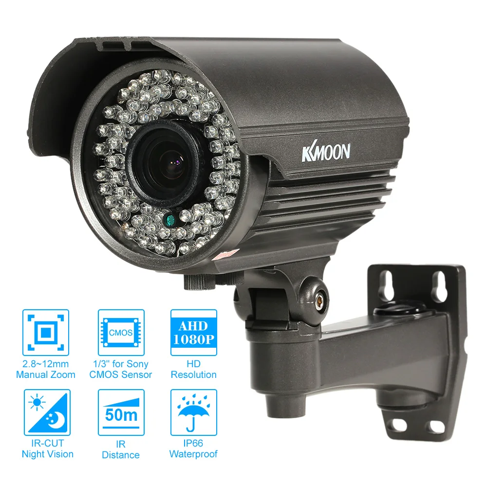 Камера видеонаблюдения KKmoon 1080P AHD наружная аналоговая камера для Sony CMOS