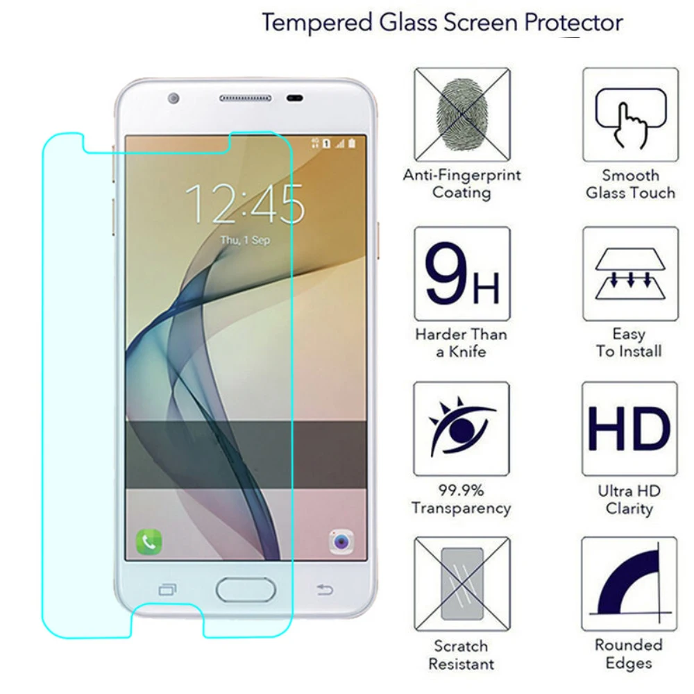 Защитное стекло закаленное 2.5D 9H для Samsung Galaxy Note 5 4 3 2 1 S1 S2 S3 S4 S5 S6 S7|Защитные стёкла и