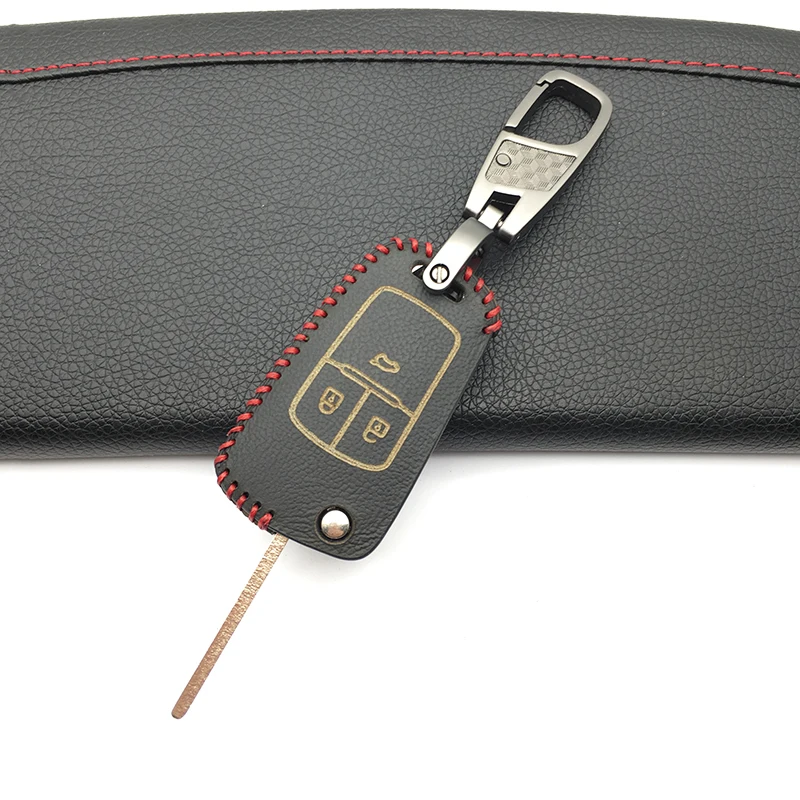 Кожаный чехол для автомобильного ключа с 3 кнопками Buick Chevrolet Regal Lacrosse Encore Excelle GT/XT