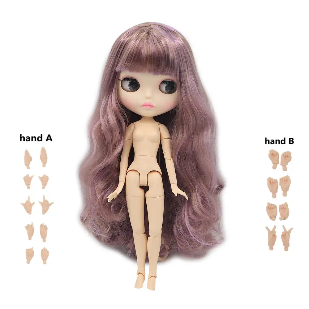 Blyth кукла ледяная 1/6 шарнир тело DIY обнаженные игрушки BJD модные куклы девушка подарок Специальное предложение на продажу с ручной набор A& B - Цвет: 280BL72169400XM