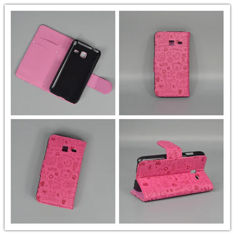 Кожаный чехол Magic Girl с 2 отделениями для карт и отделением Samsung Galaxy J1Mini J105 J105H J105F/J1
