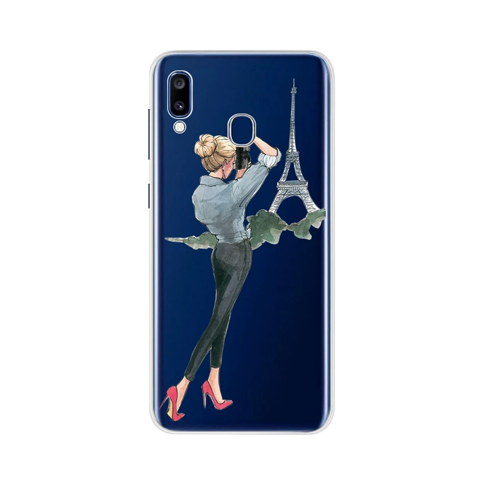 Арбузно-красный Чехол для samsung Galaxy A20 чехол A205 A205F силиконовая Мягкая задняя крышка из ТПУ для samsung a20 a20e A 20 E чехол A202 A202F Funda - Цвет: Арбузно-красный