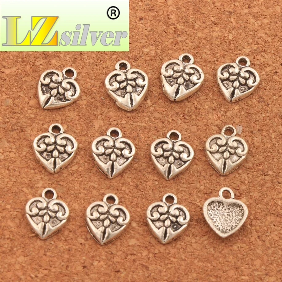 

Filigree Heart Spacer Charm Beads 10x12.3mm 500PCS zinc alloy Pendants Alloy Handmade Jewelry DIY L1611