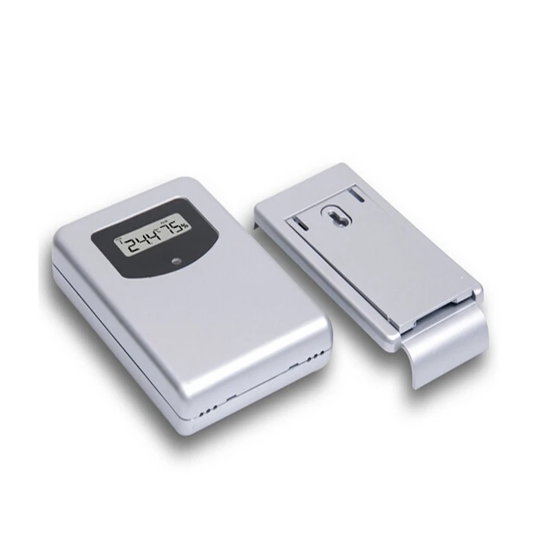 Беспроводной ЖК-цифровой домашний термометр гигрометр серебряная метеостанция