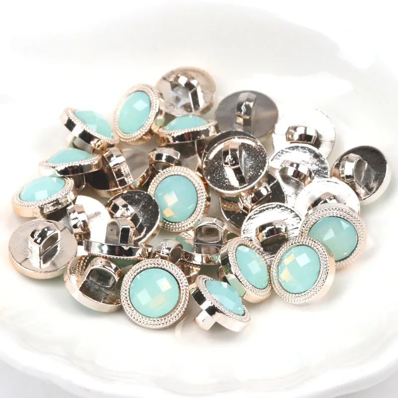 Акриловое волокно золотисто покрытием кнопки для одежды аксессуары DIY Швейные