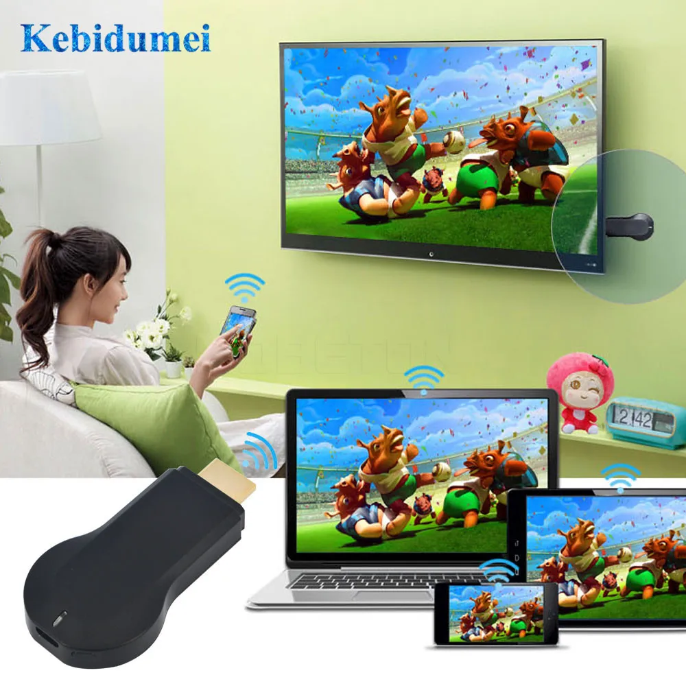 Kebidumei M2 для DLNA Air Paly WIFI ключ медиаплеера iOS Android 1080P Smart TV Stick Новинка|SmartTV-стики и