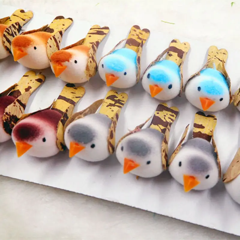 24 шт. искусственные пузырьки Мини Милая Птица/Свадебная садовая мебель украшение