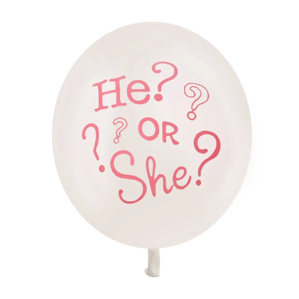 10 шт. он или она Пол выявить Baby Shower латексные шары воздушные надувные одежда для