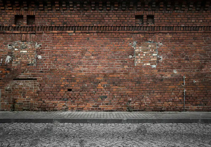 Red Brick Wall Empty Grunge Urban Street Warehouse backdrop High quality Computer print wedding backgrounds | Электроника