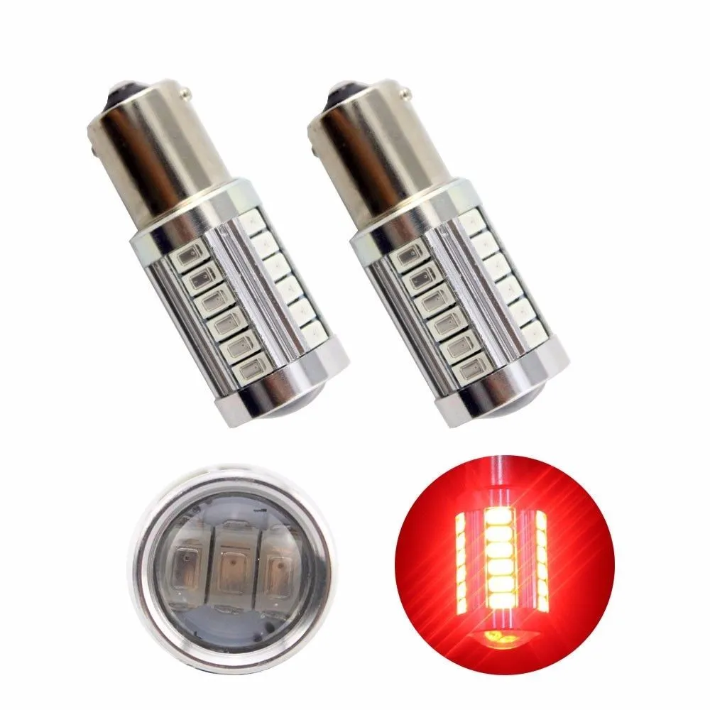 Par Lampada Led 33 smd 5630 1157 2 поло Bay15d Высокая мощность Vermelho|bay15d 1157|1157 bay15d1157 led |