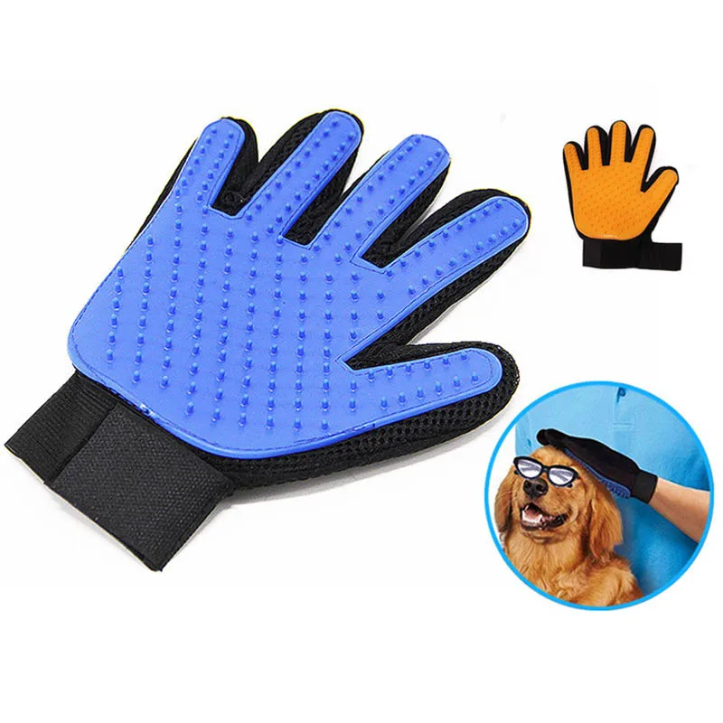 Шерсть домашних животных перчатки гребень собака Cat Уход за лошадьми очистки