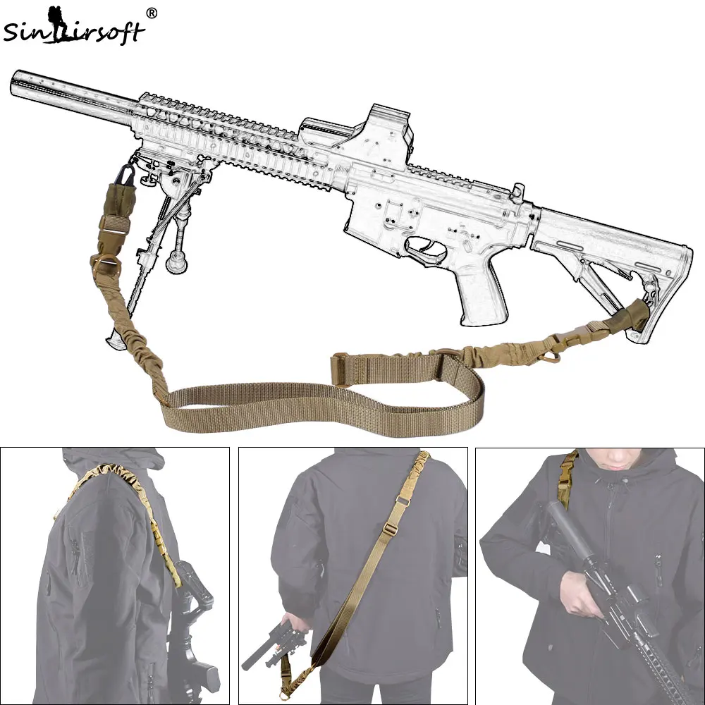 Ремень SINAIRSOFT для оружия тактический двухточечный ремень уличный страйкбола