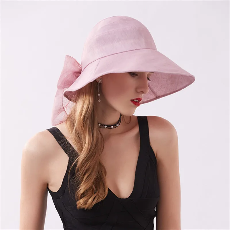 2019 элегантные солнечные шляпы для женщин женские летние складные одноцветные