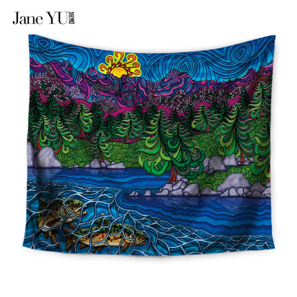 JaneYU гобелен для домашнего декора Настенный хиппи бросок богемное покрывало