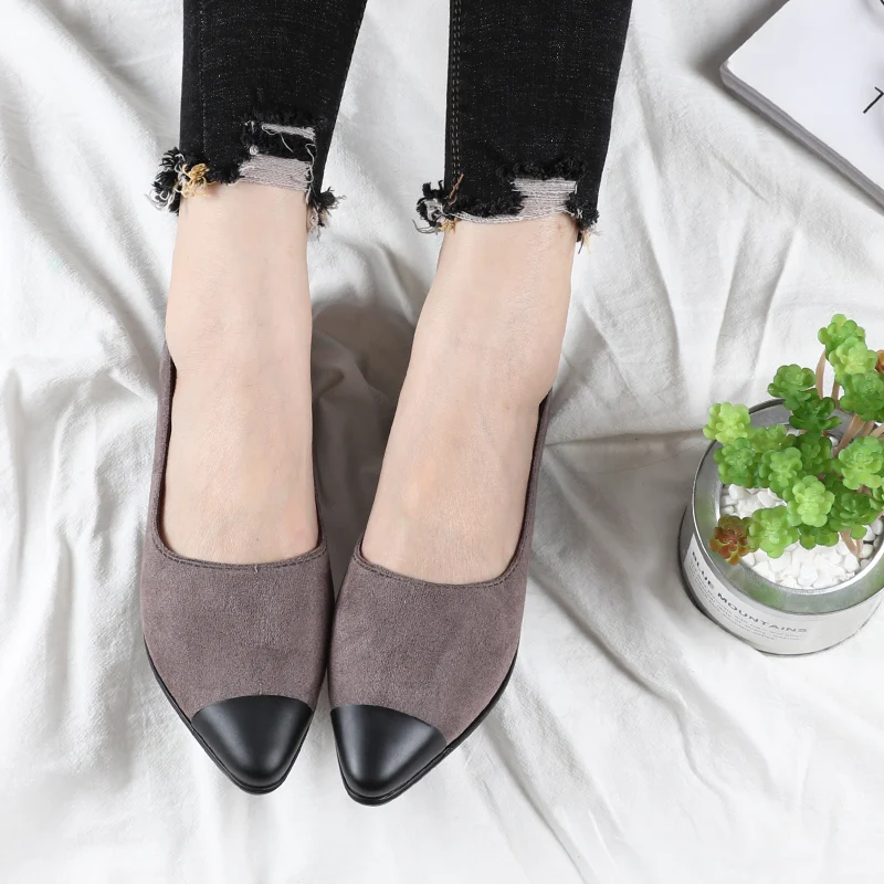 Женские туфли на плоской подошве с острым носком E5059 | Обувь