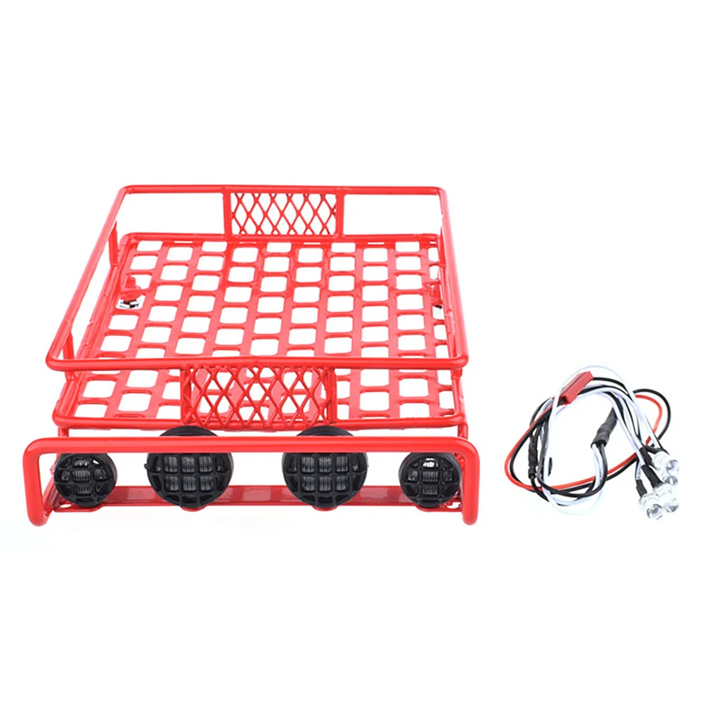 LED багажник на крышу багажная переноска со световым брусом для 1/10 Monster Truck RC