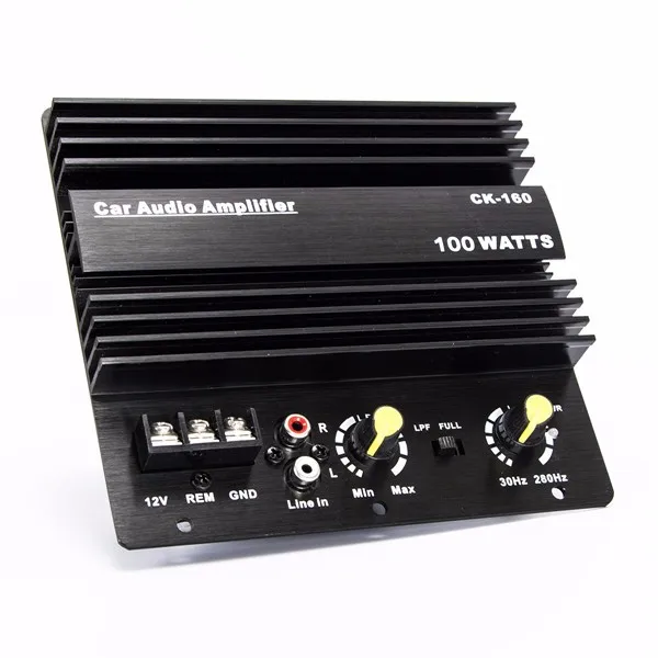 LEORY 100 W DC 12 V автомобильный стерео аудио усилитель плата питания корпус из