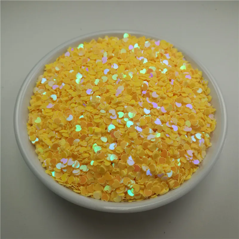 Блестки 20 г 3 мм разноцветные блестящие милые маленькие сердечки свободные