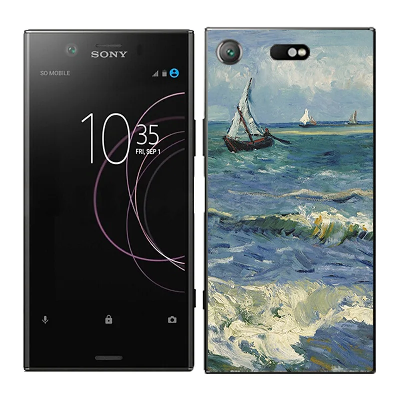 Чехол для телефона s для sony Xperia XZ1 Compact, чехол, задняя крышка с масляной росписью, Fundas, Мягкий Силиконовый ТПУ чехол, ультра тонкие чехлы - Цвет: 11