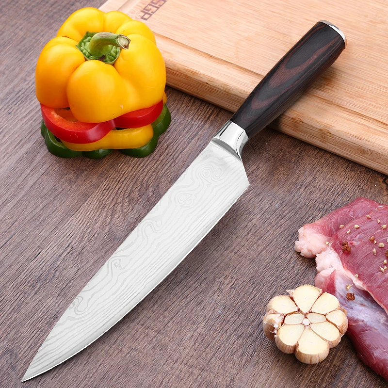 8 &quotНержавеющая сталь шеф повар Ножи овощей фруктов резак Sharp мясо Тесак