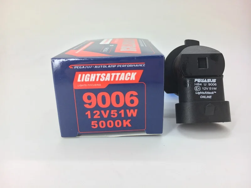 Автомобильные галогенные фары PEGASUS HB4 9006 1500lm, автомобильные фары 5000K