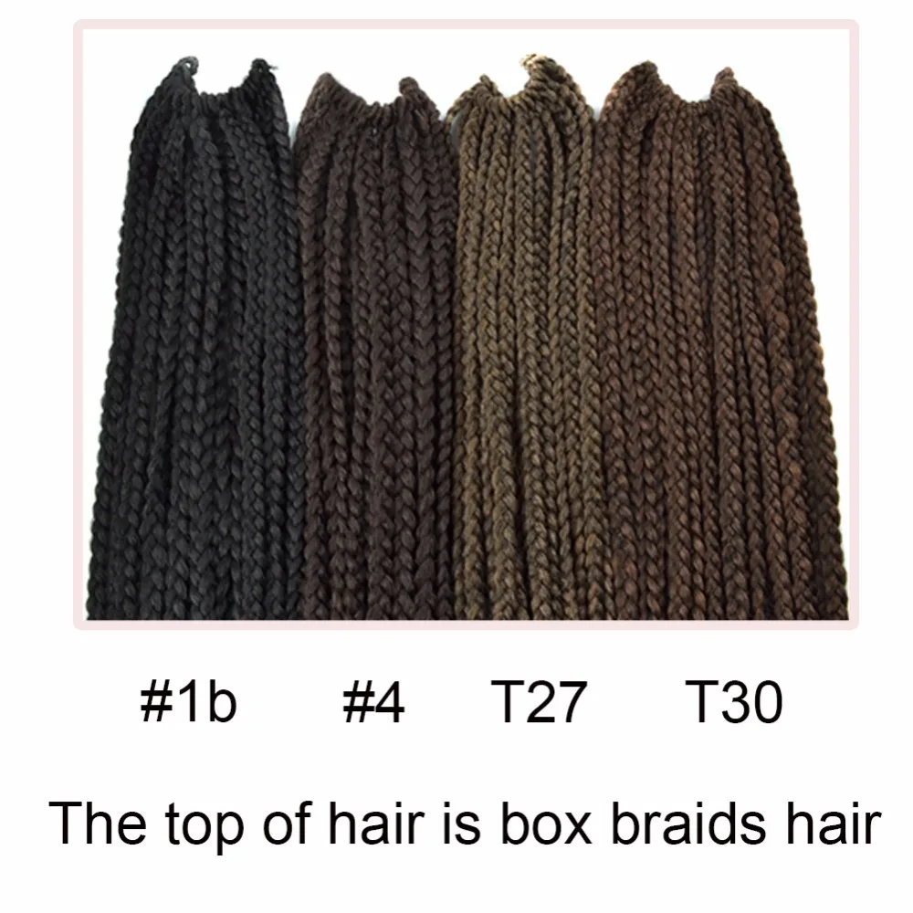 18 дюймов коробка косичка волос крючком косички Chorliss африканские волосы