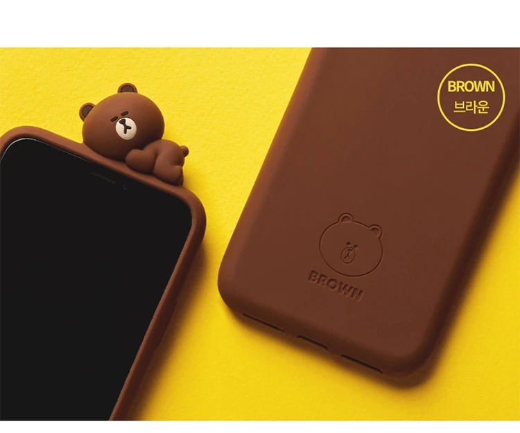 Bear 3D милый мультяшный чехол для телефона с спящими животными для iPhone 6, 6s, 7, 8 Plus, X, XR, XS Max, мягкий силиконовый резиновый чехол, чехол, чехол - Цвет: Bear