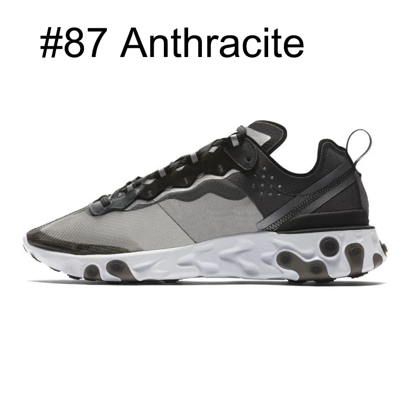 Мужские и женские кроссовки для бега Anthracite Light Bone triple черные белые Красные