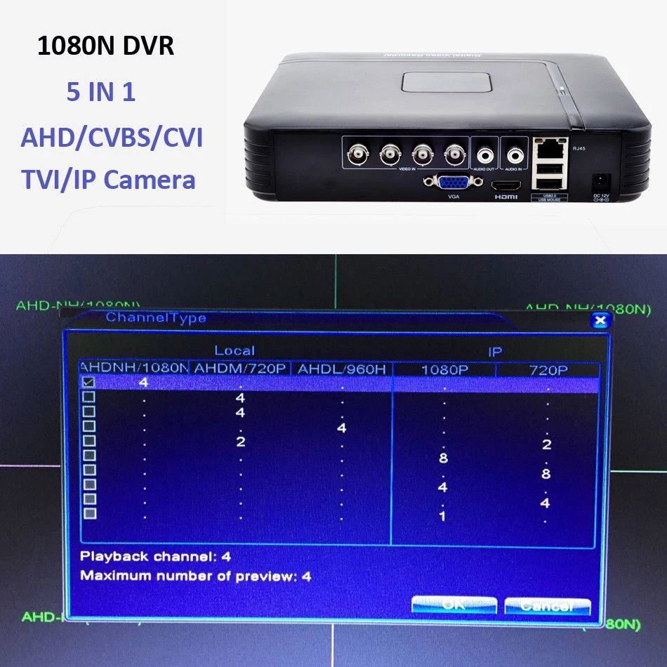 Smmini 4/8CH Full D1 H.264 HDMI система безопасности CCTV DVR 4/8 канал 720P 1080P NVR Гибридный AHD DVR рекордер мобильный HVR RS485