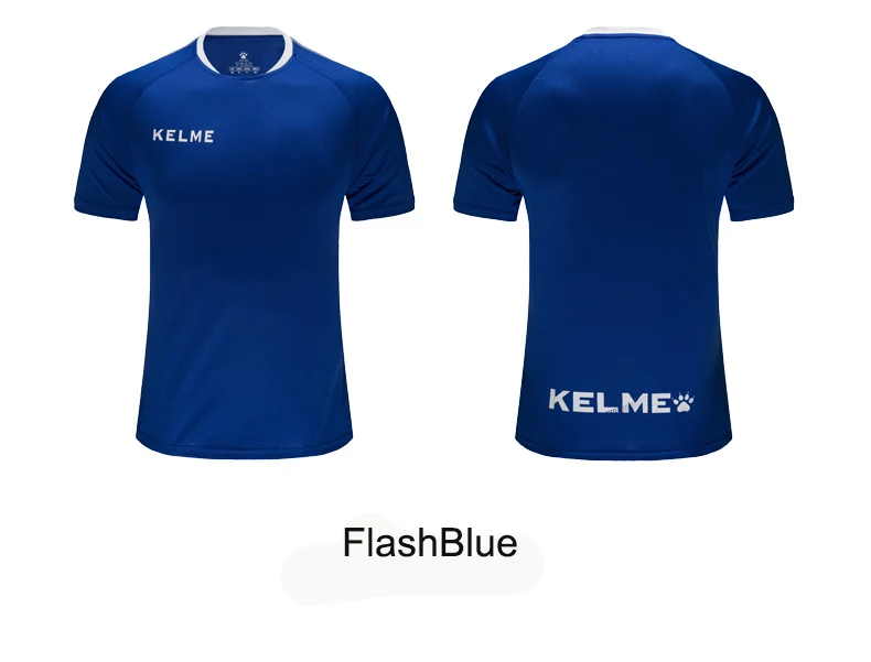 Kelme мужские футбольные Джерси дышащие индивидуальные спортивные тренировочные Джерси с коротким рукавом быстросохнущие футболки 3891060