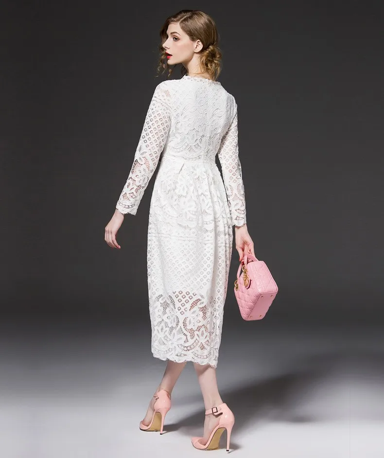 Женское вечернее кружевное платье элегантное ажурное с цветочным принтом и