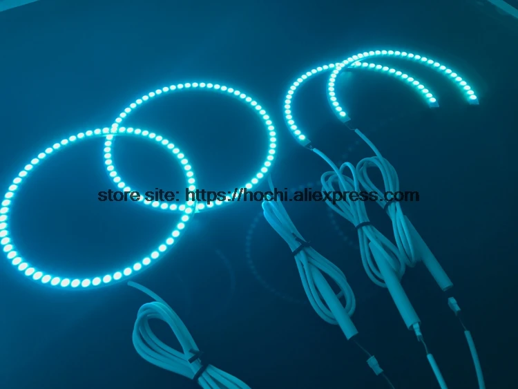 HochiTech RGB многоцветный светодиодный набор колец "ангельские глазки", супер яркость, автомобильный Стайлинг для LEXUS IS200 IS300 1998-2005